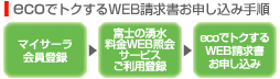 ecoでトクするWEB請求書お申し込み手順